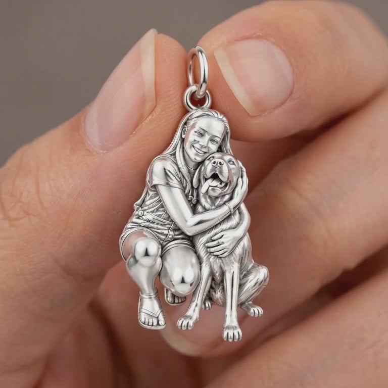 A Hug to Remember Charm Bracelet – Personalized Dog Mom Gift – product video