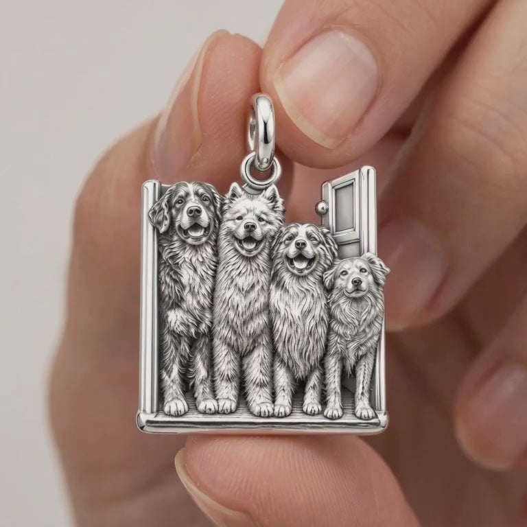 My Paws, My Family Door Charm Bracelet – Personalized Dog Mom Gift – product video
