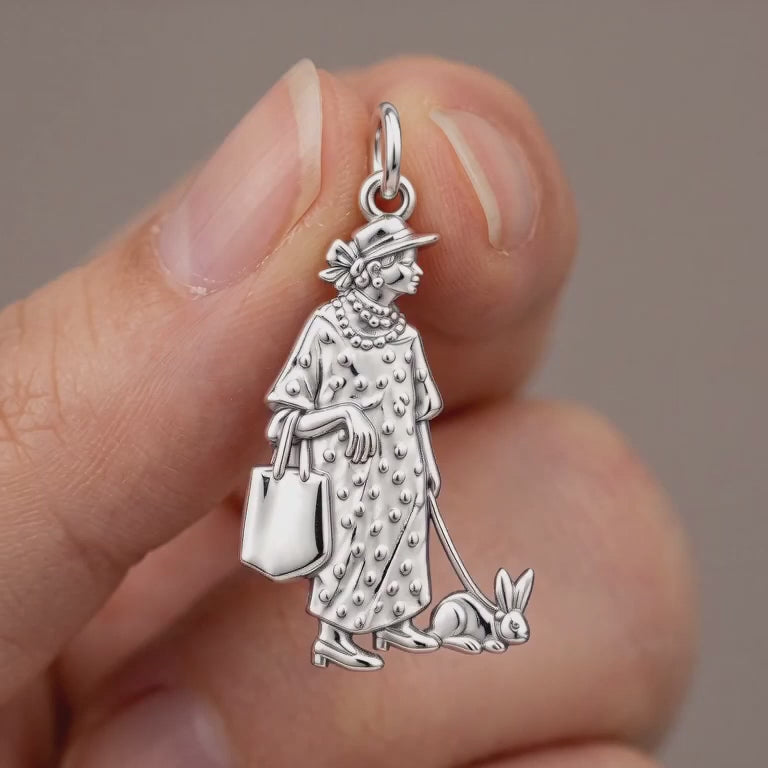 Sunday Best Rabbit Walk Charm and Polyester Cord Bracelet Set