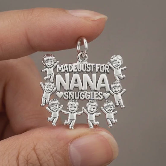 Nana Snuggles Photo Charm Bracelet – Personalized Nana Gift – product video