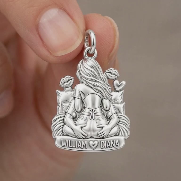 Playful Couple Embrace Charm Bracelet – Personalized Couple Gift – product video
