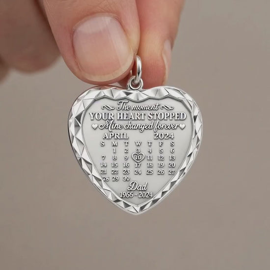 Forever Heart Calendar Charm Bracelet – Personalized Memorial Gift – product video