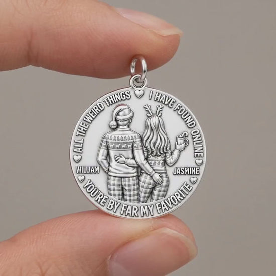 My Favorite Weird Find Charm Bracelet – Personalized Couple Gift – product video