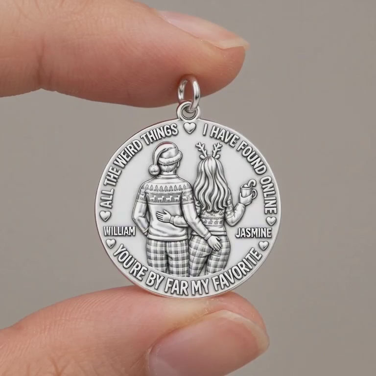 My Favorite Weird Find Charm Bracelet – Personalized Couple Gift – product video