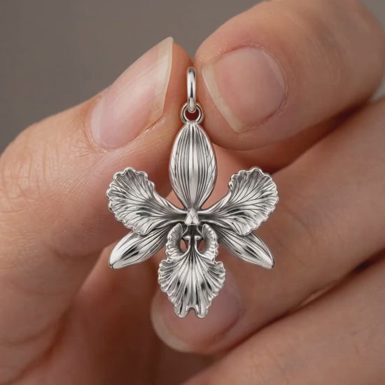 Blooming Orchid Charm Bracelet – Personalized Mom Gift – product video
