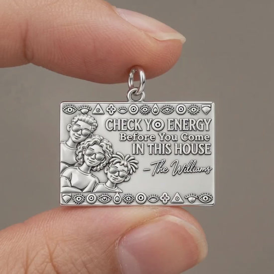 Check Yo Energy Charm Bracelet – Personalized Family Gift – product video