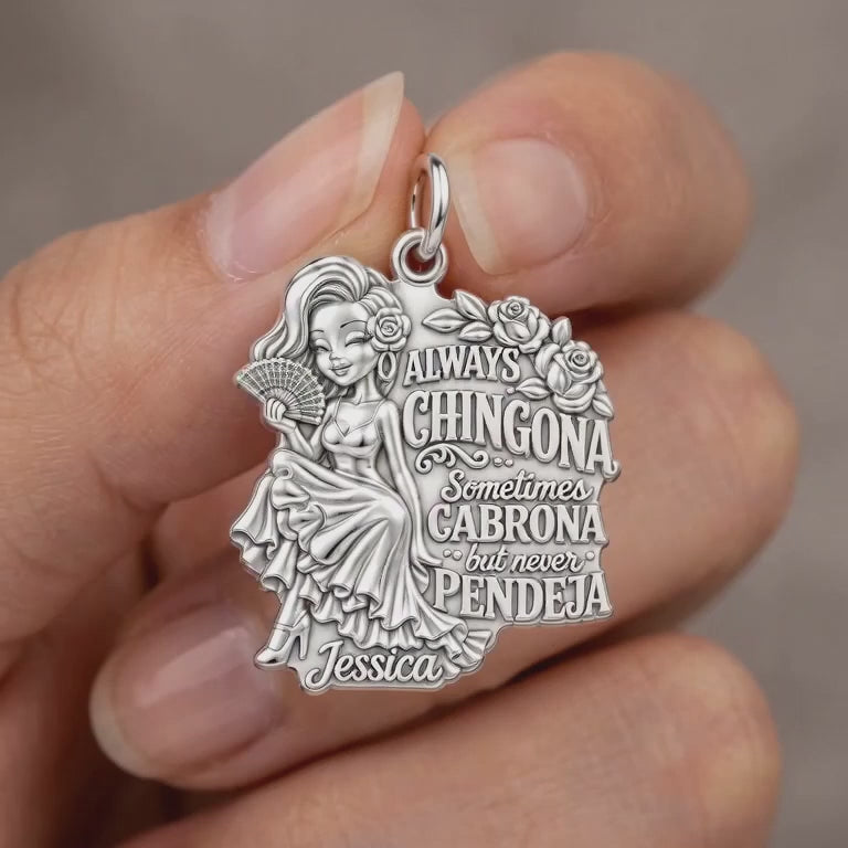 Always Chingona Charm Bracelet – Personalized Latina Gift – product video