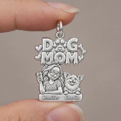 Coffee and Cuddles Charm Bracelet – Personalized Dog Mom Gift – product video