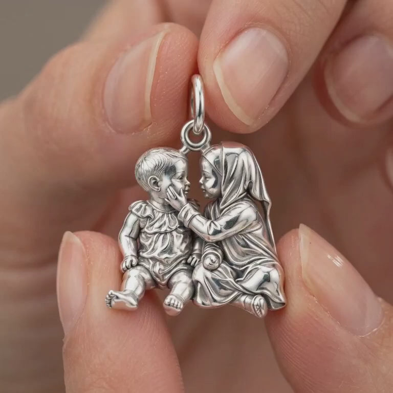 Tender Sibling Bond Charm Bracelet – Personalized Mom Gift – product video