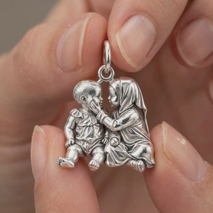 Tender Sibling Bond Charm Bracelet – Personalized Mom Gift – product video