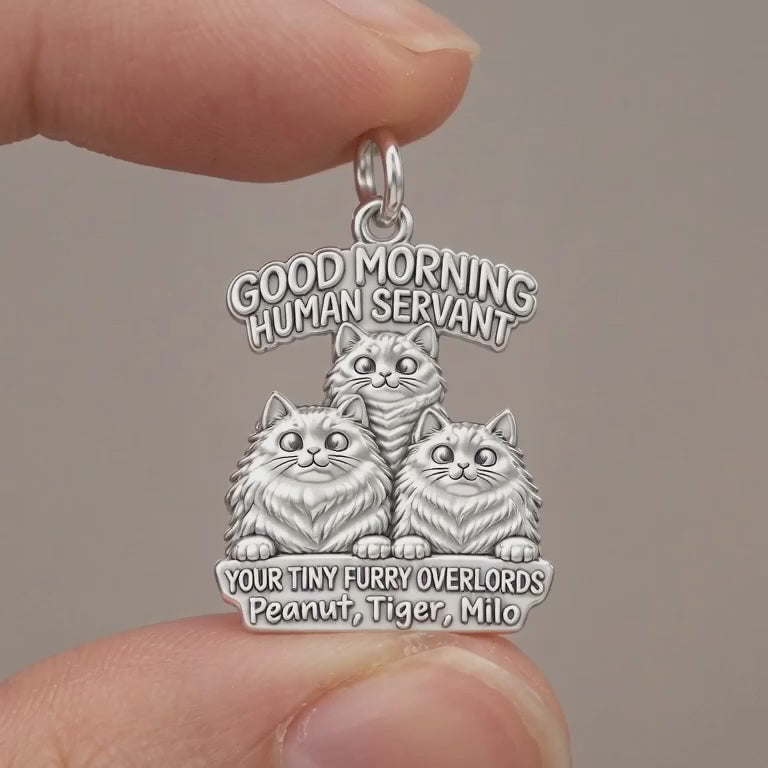 Tiny Furry Overlords Charm Bracelet – Personalized Cat Mom Gift – product video