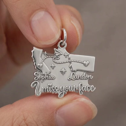 Long Distance Paper Plane Charm Bracelet – Personalized Couple Gift – product video