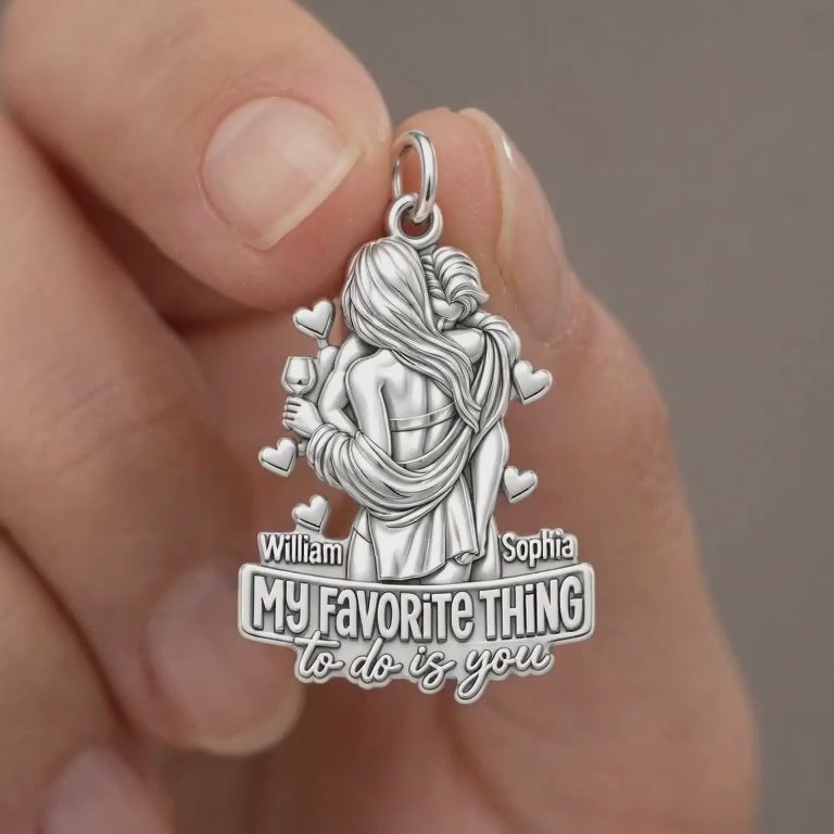 My Favorite Thing Charm Bracelet – Personalized Couple Gift – product video