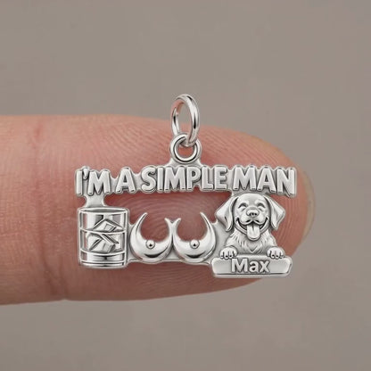 Simple Man Favorites Charm Bracelet – Personalized Man Gift – product video