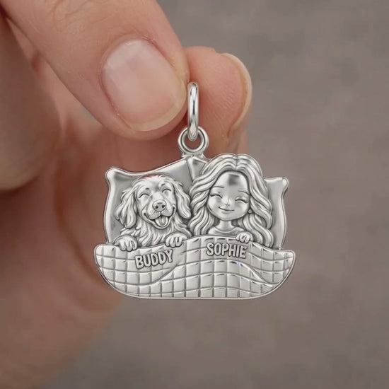 Cozy Bedtime Cuddles Charm Bracelet – Personalized Dog Mom Gift – product video