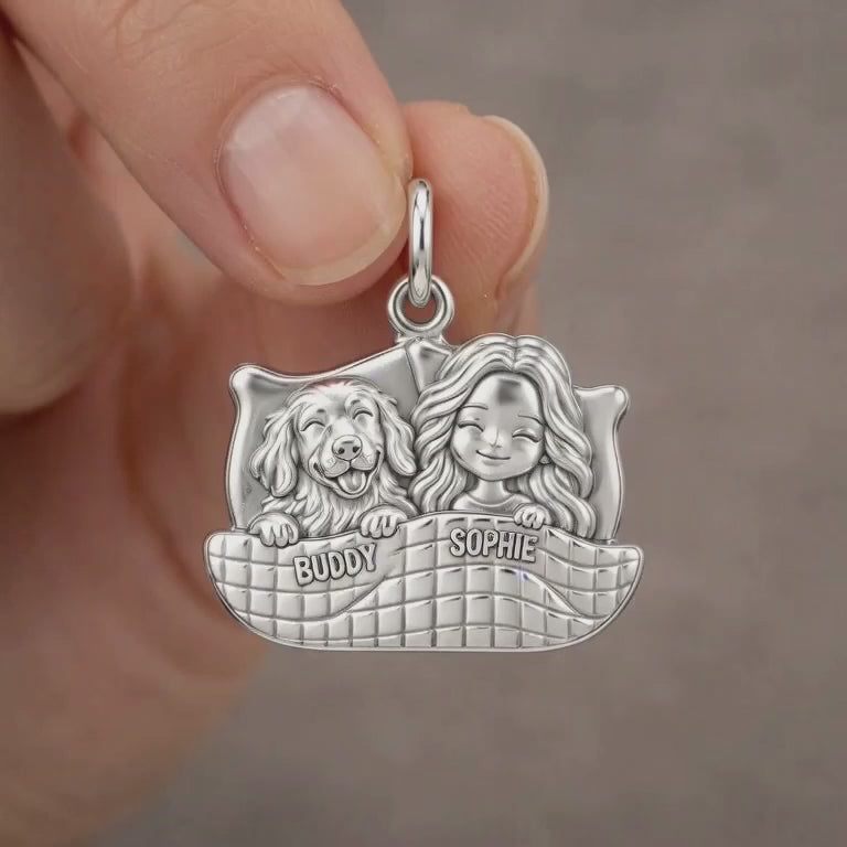 Cozy Bedtime Cuddles Charm Bracelet – Personalized Dog Mom Gift – product video