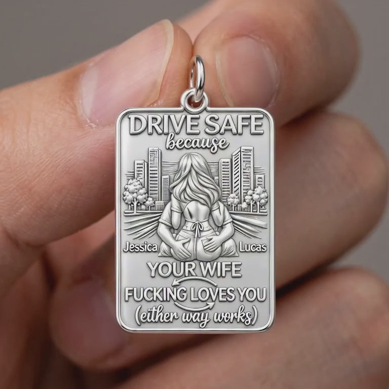 Drive Safe Love You Charm Bracelet – Personalized Couple Gift – product video