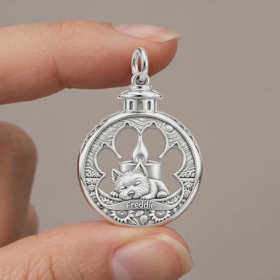 Eternal Light Pet Charm Bracelet – Personalized Dog Mom Gift – product video
