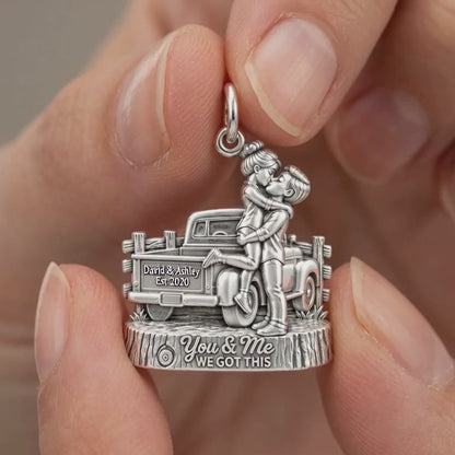Vintage Truck Sweethearts Charm Bracelet – Personalized Couple Gift – product video