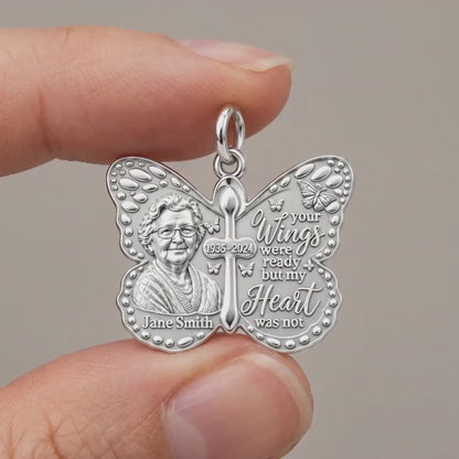 Butterfly Wings Memorial Charm Bracelet – Personalized Bereavement – product video