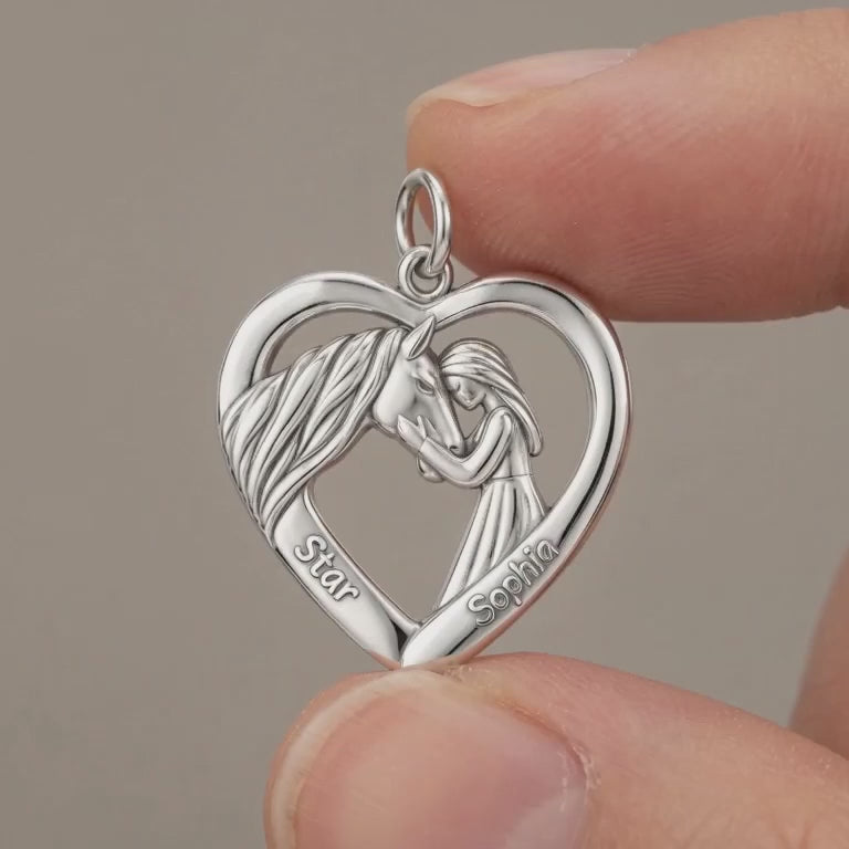 Soul Connection Horse Charm and Polyester Cord Bracelet Set