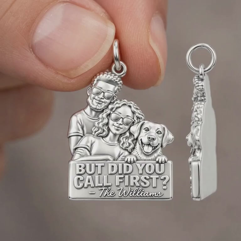 Family Portrait Sign Charm Bracelet – Personalized Couple Gift – product video