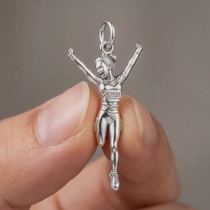Joyful Marathon Runner Charm Bracelet – Personalized Runner Gift – product video