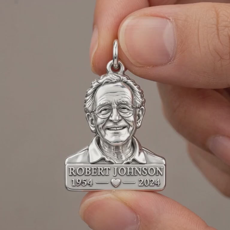 Eternal Portrait Tribute Charm Bracelet – Personalized Memorial Gift – product video
