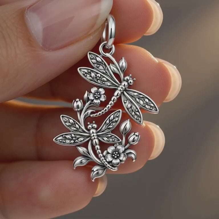 Dancing Dragonfly Garden Charm Bracelet – Personalized Mom Gift – product video