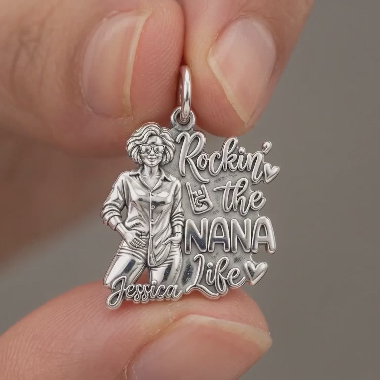 Rockin' The Life Charm Bracelet – Personalized Nana Gift – product video