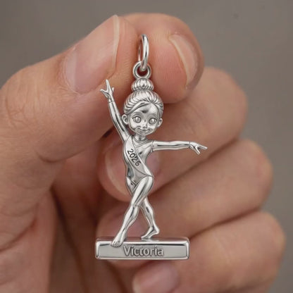 Perfect Balance Gymnast Charm Bracelet – Personalized Mom Gi – product video