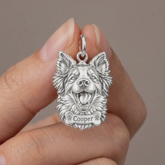 Border Collie Happy Tail Wag Charm Bracelet – Personalized Dog Mom Gift – product video