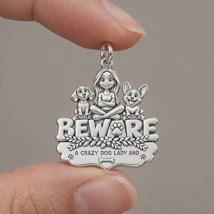 Crazy Dog Lady Beware Charm Bracelet – Personalized Mom Gift – product video