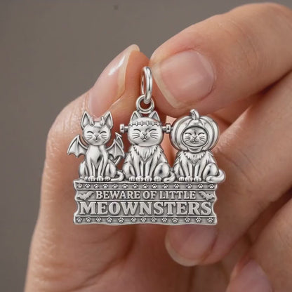 Spooky Little Meownsters Charm Bracelet – Personalized Cat Mom Gift – product video