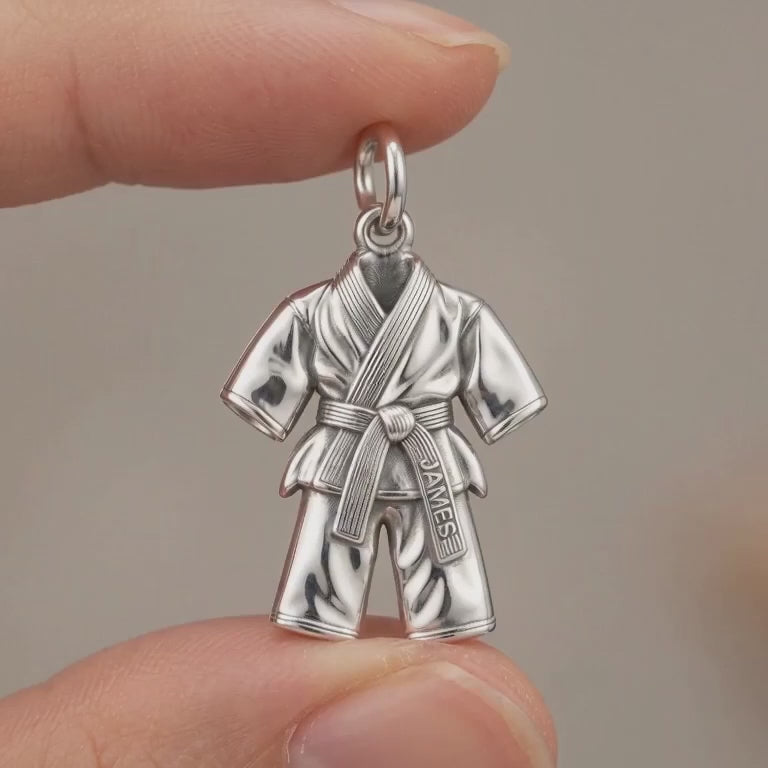 Martial Arts Gi Charm Bracelet – Personalized Student Gift – product video