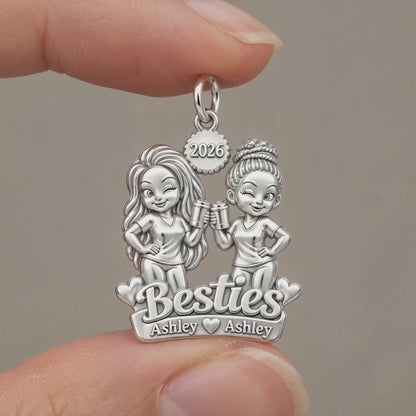 Coffee Date Besties Charm Bracelet – Personalized Best Friend Gift – product video