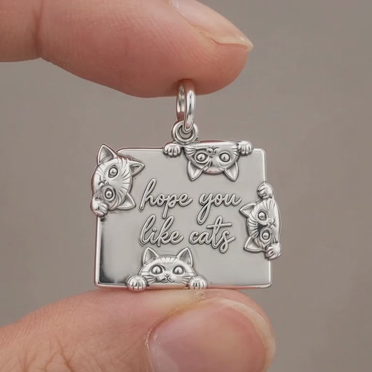 Hope You Like Cats Charm Bracelet – Personalized Cat Mom Gift – product video