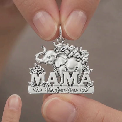 Elephant Matriarch Charm Bracelet – Personalized Mom Gift – product video