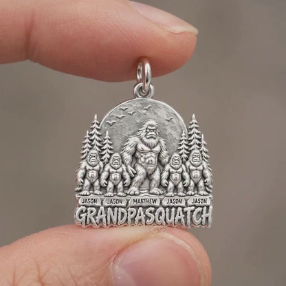 Grandpasquatch Legend Charm Bracelet – Personalized Grandpa Gift – product video