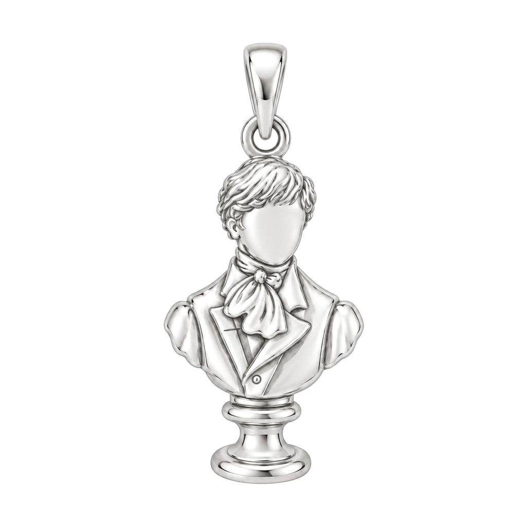 Price And Prejudice Bracelet – Timeless Love Keepsake – silver charm, front view