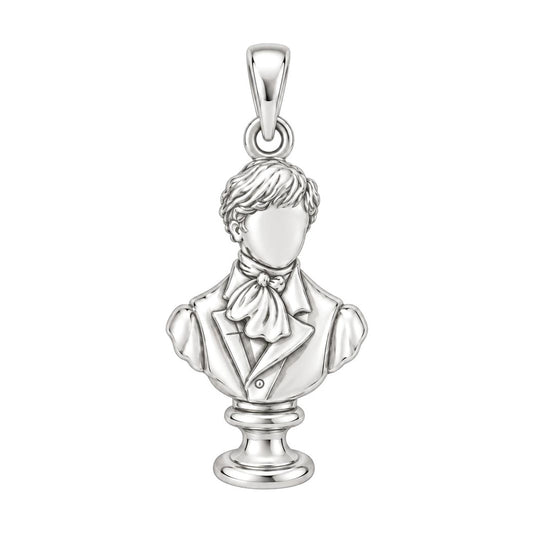 Price And Prejudice Bracelet – Timeless Love Keepsake – silver charm, front view