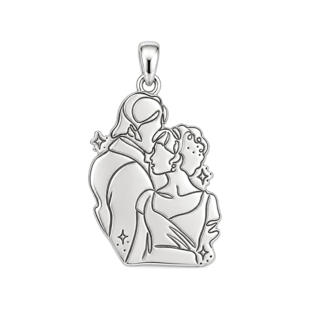  Price and Prejudice The Story of Us Charm Bracelet – Timeless Love Keepsake – silver charm, front view