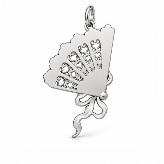 Pride and Prejudice Fan Charm and Polyester Cord Bracelet Set