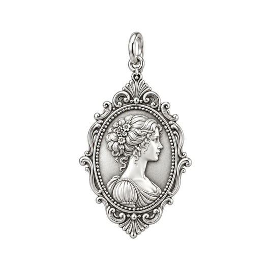 Pride and Prejudice Inspired Regency Heroine Cameo Charm