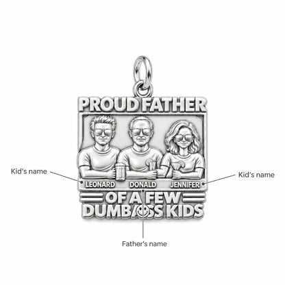 Proud Father Portrait Charm Bracelet – Personalized Dad Gift – personalization guide