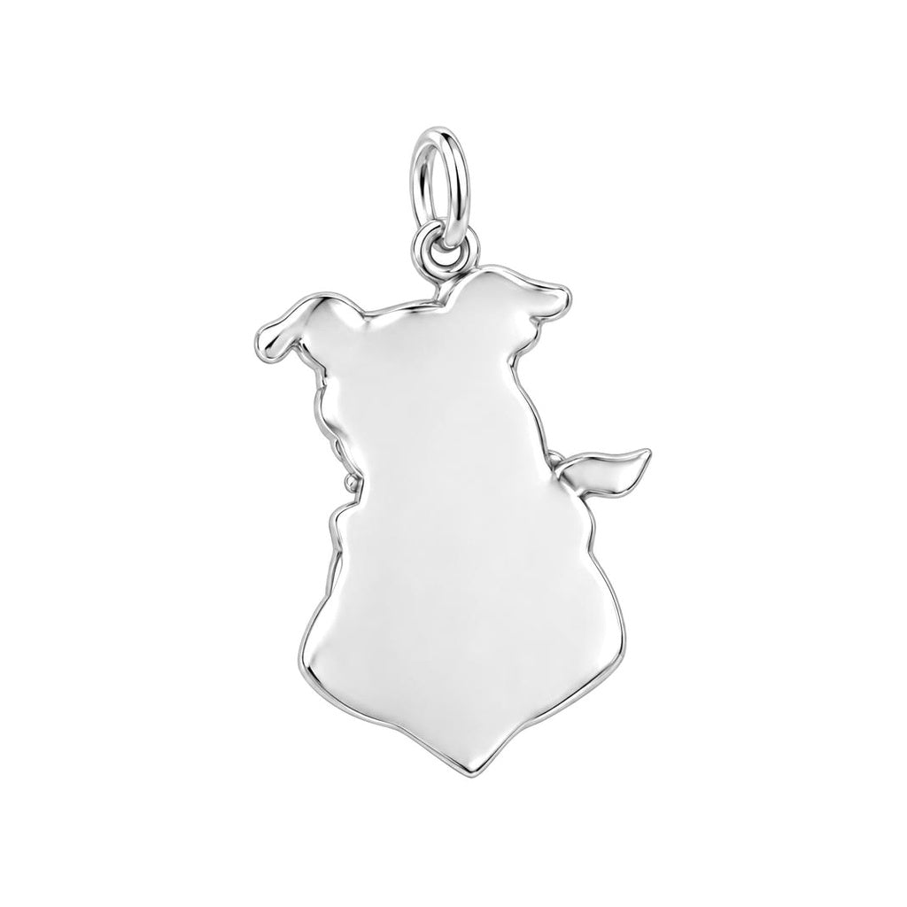 Proud Grad Hooman Charm Bracelet – Personalized Grad Gift – back of the charm, engraving area