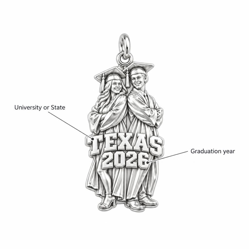 Proud Graduate Milestone Charm Bracelet – Personalized Grad Gift – personalization guide