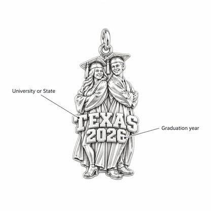 Proud Graduate Milestone Charm Bracelet – Personalized Grad Gift – personalization guide