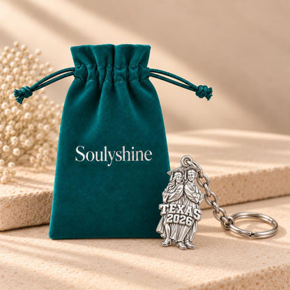 Proud Graduate Milestone Charm Keychain – Soulyshine velvet gift pouch