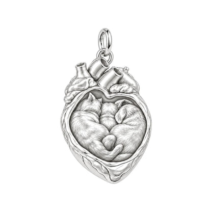 Puppies in My Heart Charm and Polyester Cord Bracelet Set